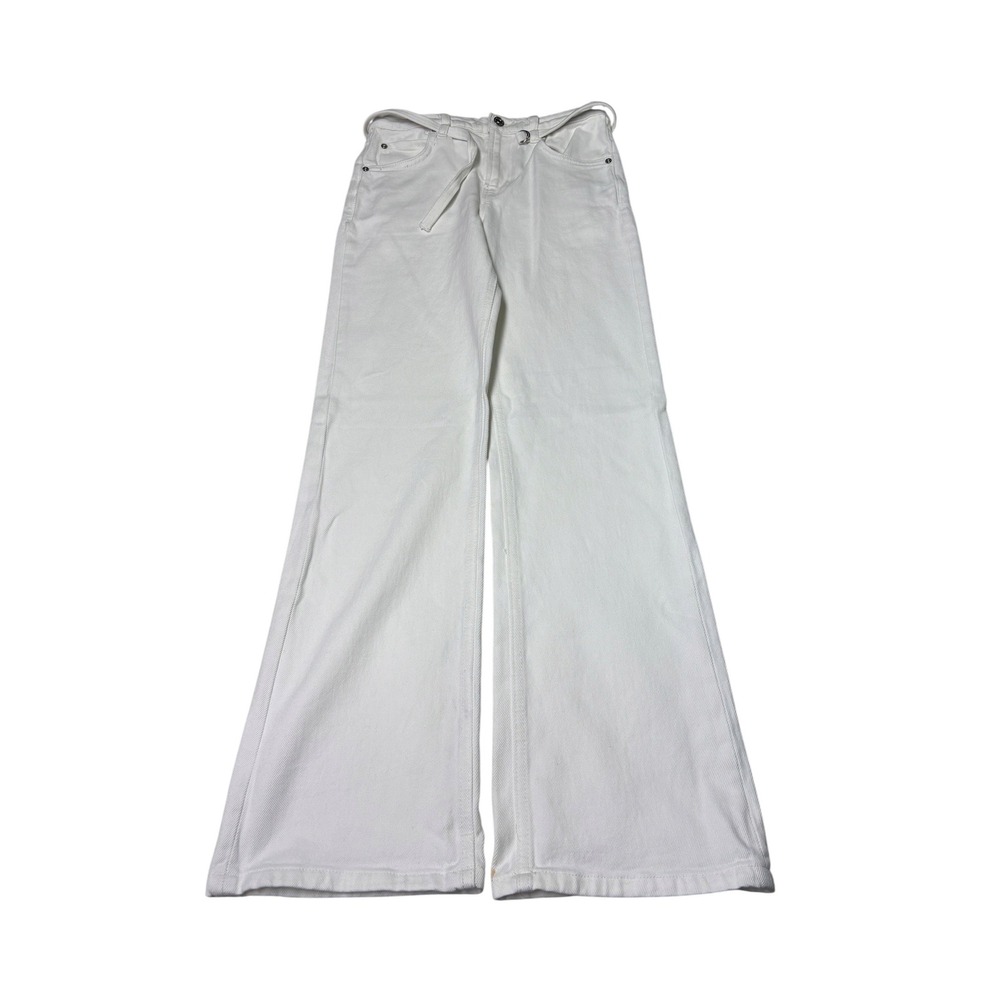 NWT We The Free Free People Sabine Slim Straight White‎ Jeans Womens 28X32